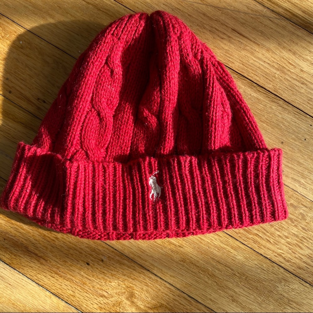 Polo Ralph Lauren Red knit beanie